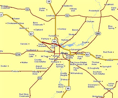 Area Map of Albany