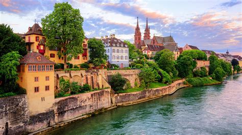 Switzerland Basel Building Near River HD Travel Wallpapers | HD ...