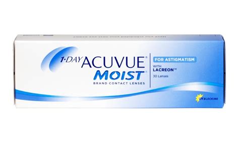 ACUVUE MOIST for Astigmatism Daily Contact Lenses with Lacreon