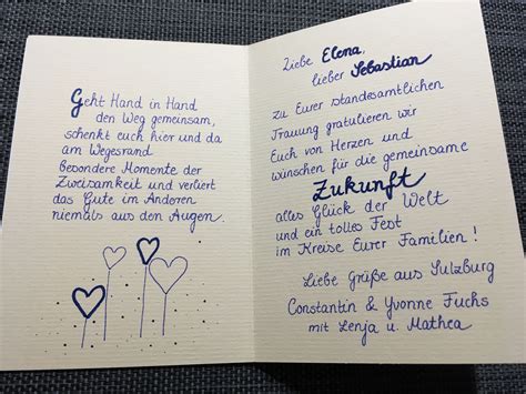 Pin von Renate Kappelmeier auf Sprüche | Hochzeit spruch karte ...