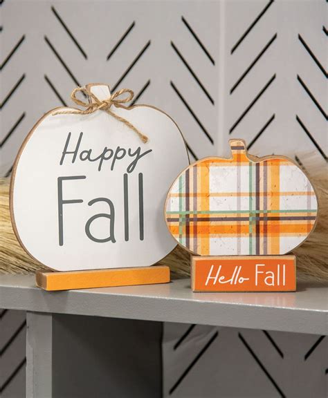 Col House Designs - Wholesale| Hello Fall & Happy Fall Pumpkins on Base ...