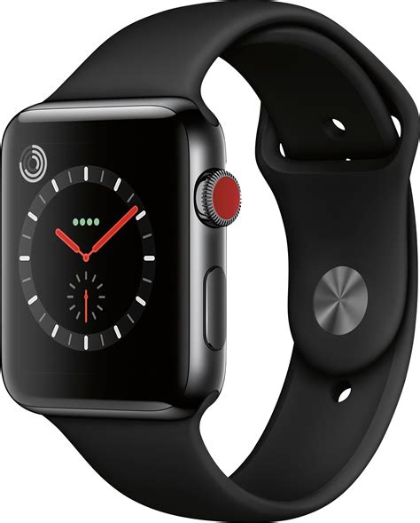 Best Buy: Apple Apple Watch Series 3 (GPS + Cellular) 42mm Space Black ...