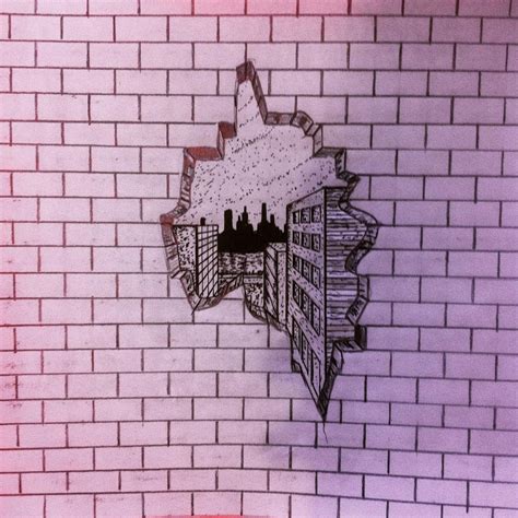 Cracked Brick Wall Drawing at GetDrawings | Free download