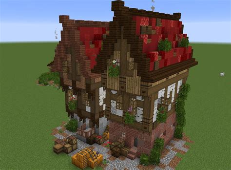 Midieval pirate house I built a while back in my flat world : r/Minecraft