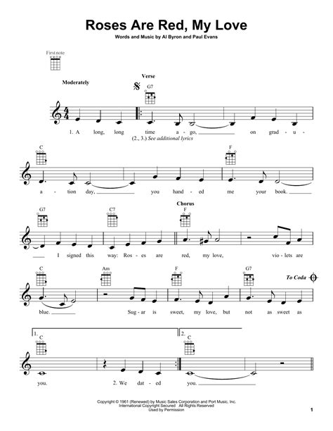 Roses Are Red, My Love | Sheet Music Direct