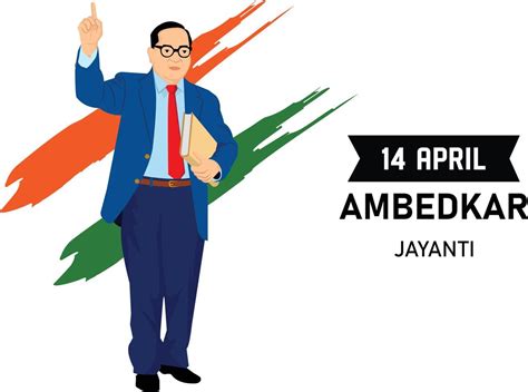 Ambedkar Jayanti 14 April Dr BR Ambedkar Vector Design 22589348 Vector ...