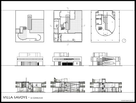 Le Corbusier - Villa Savoye | Villa savoye plan, Le corbusier villa ...