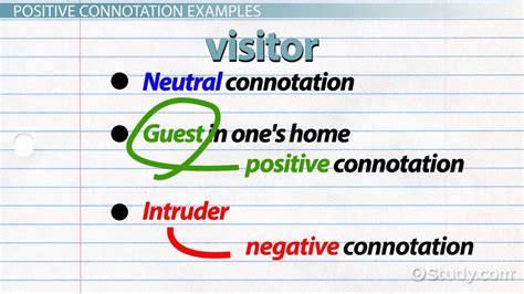 What is Positive Connotation? - Definition & Examples - Video & Lesson ...