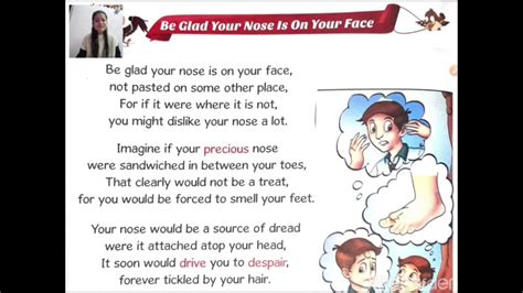 Class-3rd|Ch-4|Be Glad Your Nose Is On Your Face| - YouTube