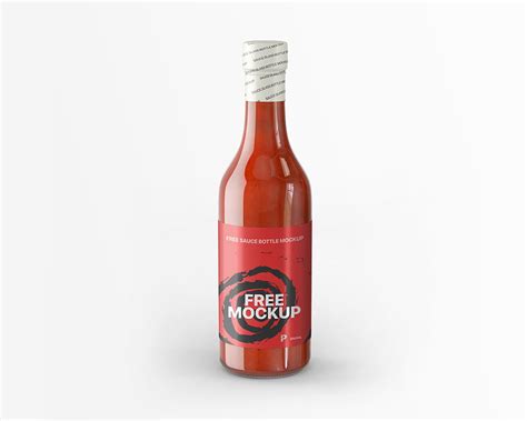 Free Sauce Bottle Mockup | Mockuptree