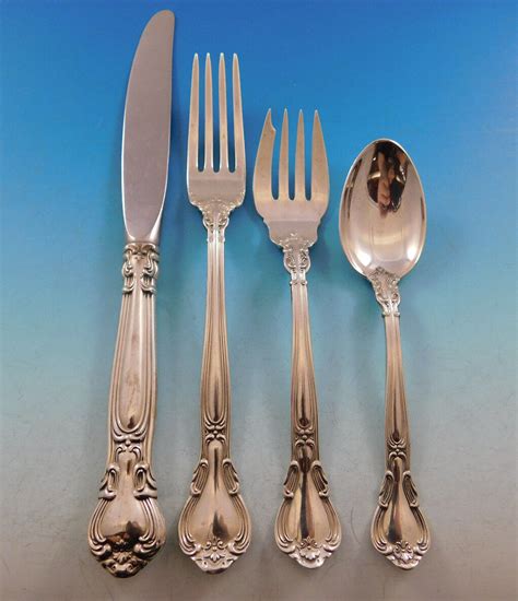 Chantilly by Gorham Sterling Silver Flatware Set for 12 Service 79 Pc ...