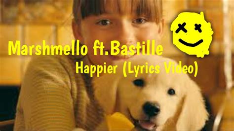 Marshmello ft.Bastille - Happier (Lyric Video) - YouTube