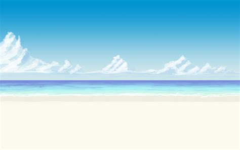 Another Anime Beach Background by wbd on deviantART | Beach scenery ...