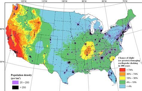 Map: Earthquake Shake Zones Around the U.S. | KQED