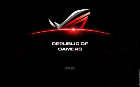 Asus logo, Republic of Gamers, artwork, ASUS, black background HD ...