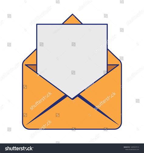 Envelope Icon Cartoon Isolated Vector Illustration Stock Vector ...