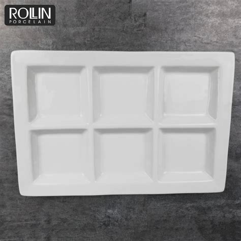 White Ceramic Partition/plate/ceramic Plate