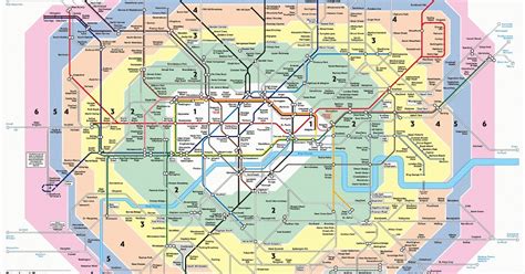 Zone Wise Map Of London - Map of world