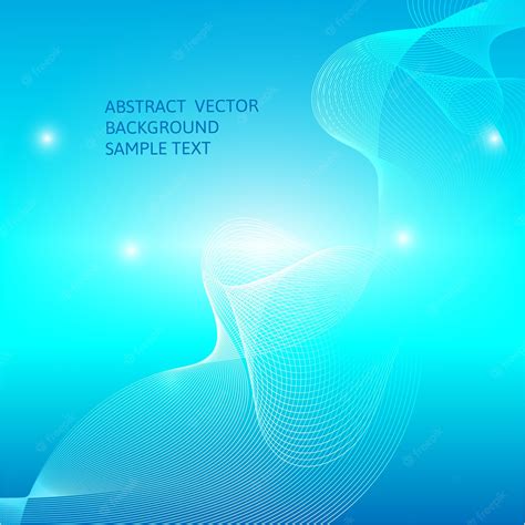 Premium Vector | Abstract blue curve vector background