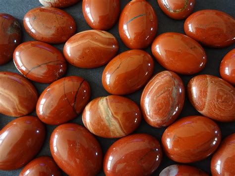 18x13x5mm Natural Red Jasper Gemstone Cabochon, Oval Cabochon, Polished ...