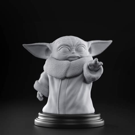 3D file Baby Yoda - Star Wars The Mandalorian 👶・3D printable model to ...