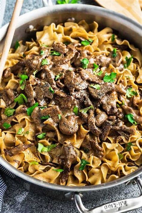 Healthy Beef Stroganoff Recipe | Life Made Sweeter