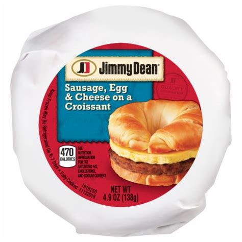 Jimmy Dean® Sausage Egg & Cheese Croissant Sandwich, 4.9 oz - Ralphs