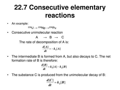 PPT - 22.6 Elementary reactions PowerPoint Presentation, free download ...