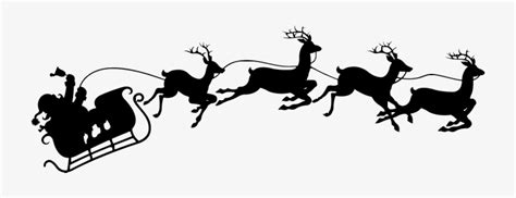 Download Santa & Reindeer Image - Santa And Sleigh Svg - Free ...