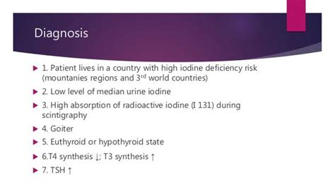 Iodine deficiency