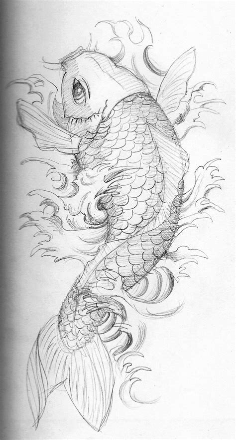 koi tattoo bleistift « Kati Kolny Art Blog