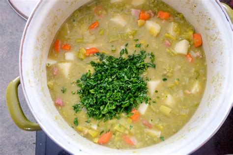 German Split Pea Soup (Erbsensuppe) - Recipes From Europe