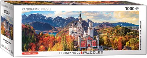 Neuschwanstein Castle in Autumn 1000 Piece Panoramic Puzzle - Athena ...