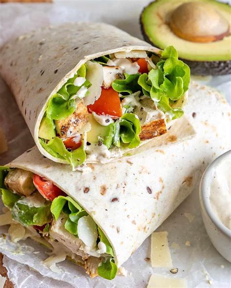 Rena | Healthy Fitness Meals on Instagram: “This Chicken Caesar Wrap is ...