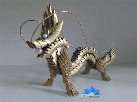 Origami 3D - Dragão - Dragon | Samurai de Papel | Pinterest | Origami ...