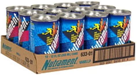 Nutrament Vanilla Energy & Fitness Drink - 12 oz, Nutrition Information ...