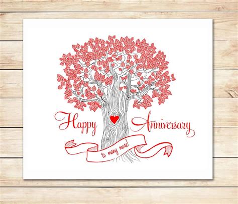 Word Anniversary Card Template – Mightyprintingdeals.com