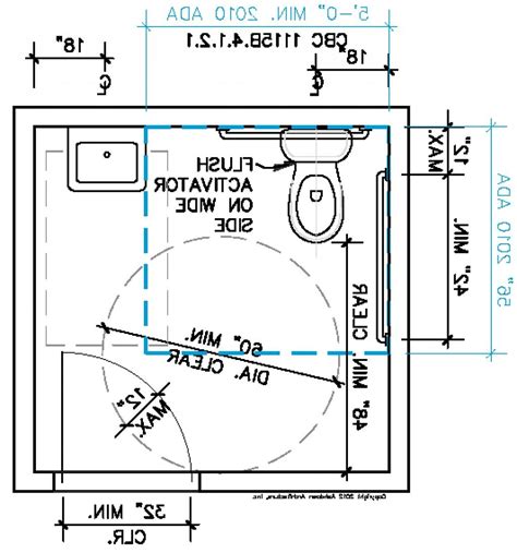 ADA Bathroom Dimensions Diagram