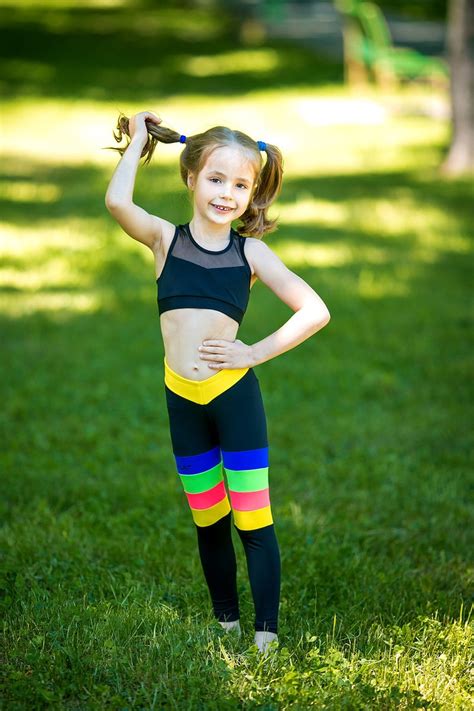 Kids Dancewear Kids Activewear Set Top and Leggings Black - Etsy