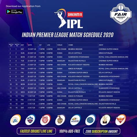 Tata Ipl 2023 Schedule Ipl 2023 All Teams Schedule Ipl 2023 Venues ...