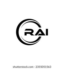 Rai Logo Design Inspiration Unique Identity Stock Vector (Royalty Free ...