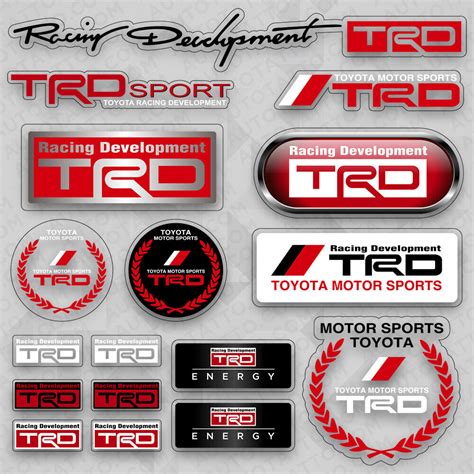 Toyota TRD Racing Development Sport Car Logo Sticker Vinyl Decal ...