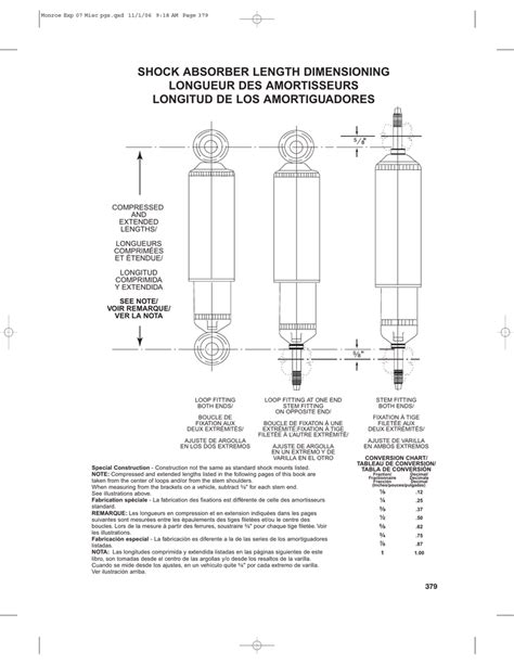 Monroe Shocks Length Chart - plantronicst10buyonline