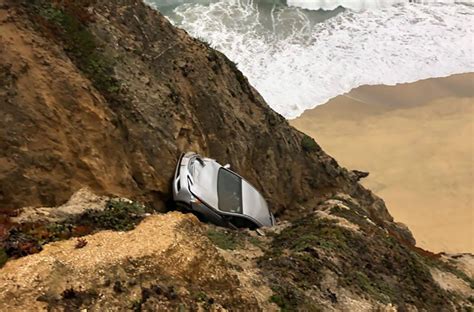 Updated: Woman Dies After Car Flies Off Cliff On Highway 1 Near Gray ...