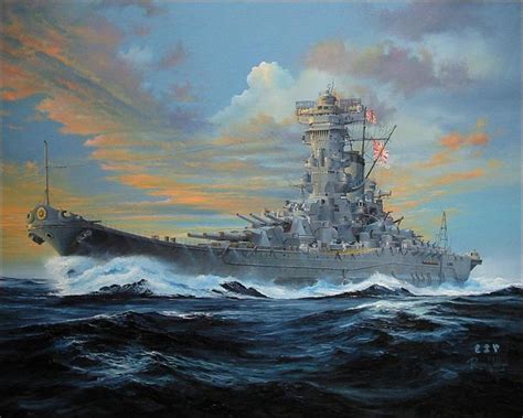 Yamato Battleship Painting