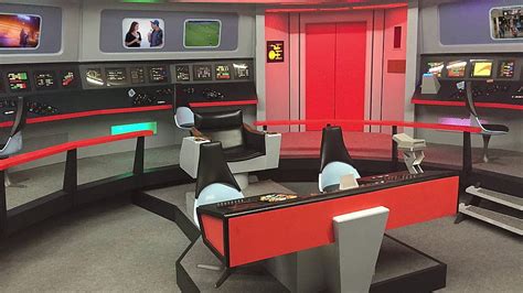 Star Trek USS Enterprise Bridge virtual background video for Zoom ...