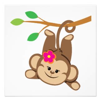 Cute Baby Girl Monkey Cartoon - ClipArt Best