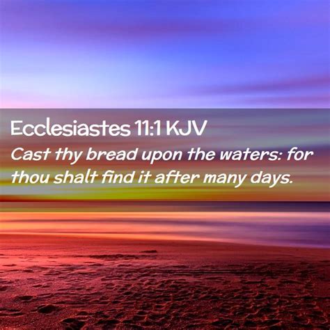 Ecclesiastes 11:1 KJV Bible Verse Images