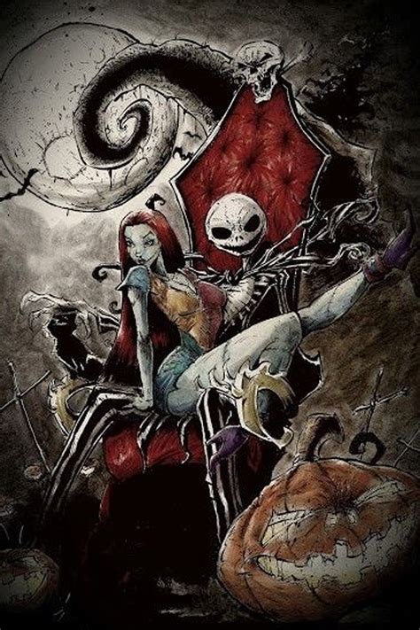 Limited Edition Print Jack Skellington and Sally Nightmare Before ...