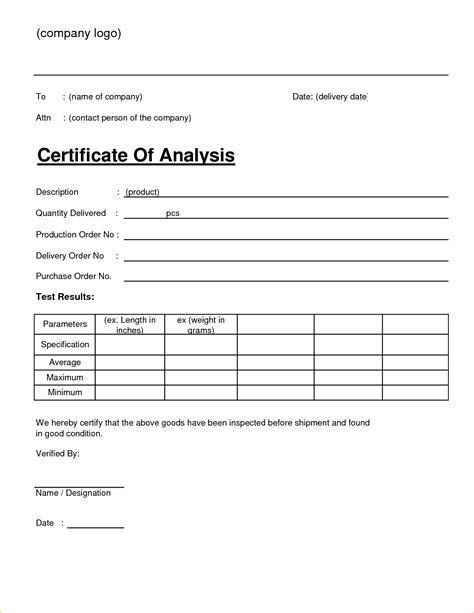 Merck Certificate of Analysis | Certificate Of